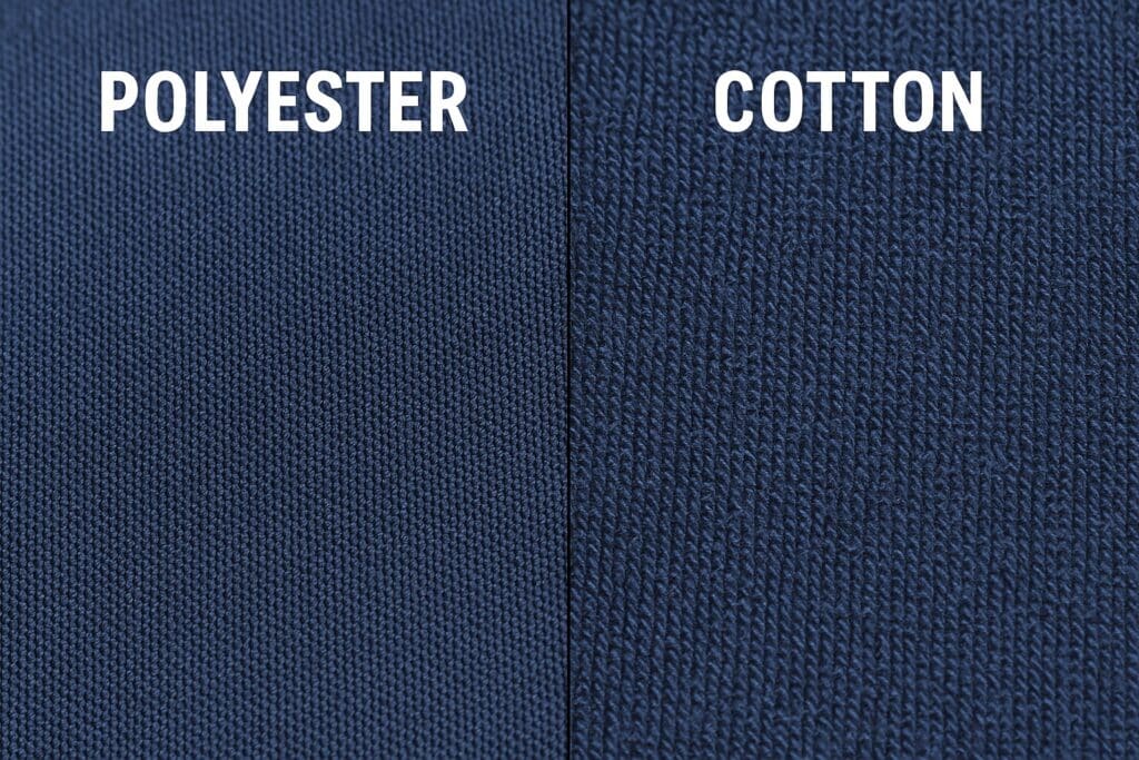 Toptan tişörtte Pamuk-Polyester Karşılaştırması
