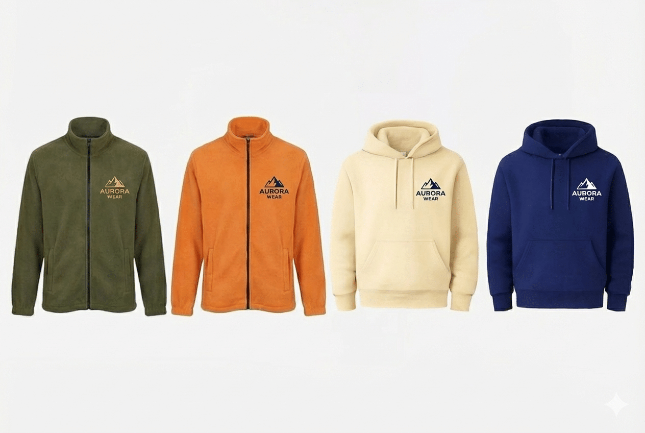 Kurumsal Marka İçin Toptan Hoodie + Polar Kombinasyonuyla Etkili Kimlik Oluşturma